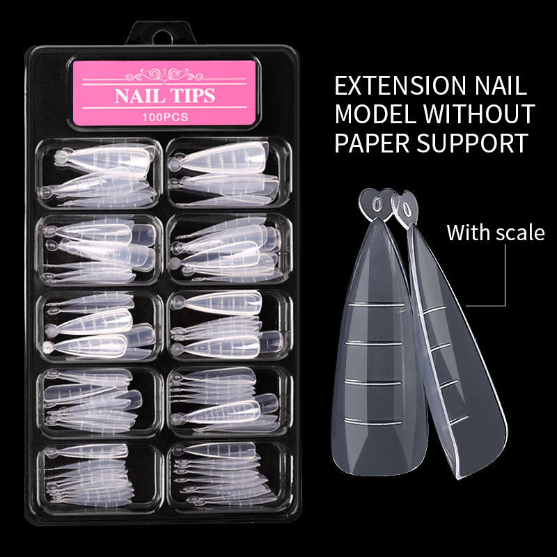 Nail Art Sheets Ultra-thin Non-marking Water Drop Pointed Ballet Coffin Trapezoid Sheets 100 Pieces Box Sheets with Scale Nail Art Sheets Ultra-thin Non-marking Water Drop Pointed Ballet Coffin Trapezoid Sheets 100 Pieces Box Sheets with Scale